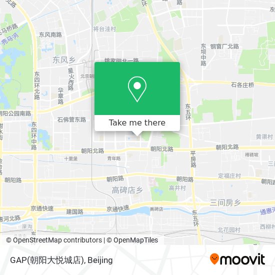 GAP(朝阳大悦城店) map