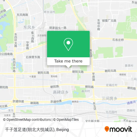 千子莲足道(朝北大悦城店) map