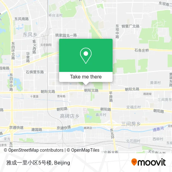 雅成一里小区5号楼 map