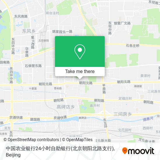 中国农业银行24小时自助银行(北京朝阳北路支行) map