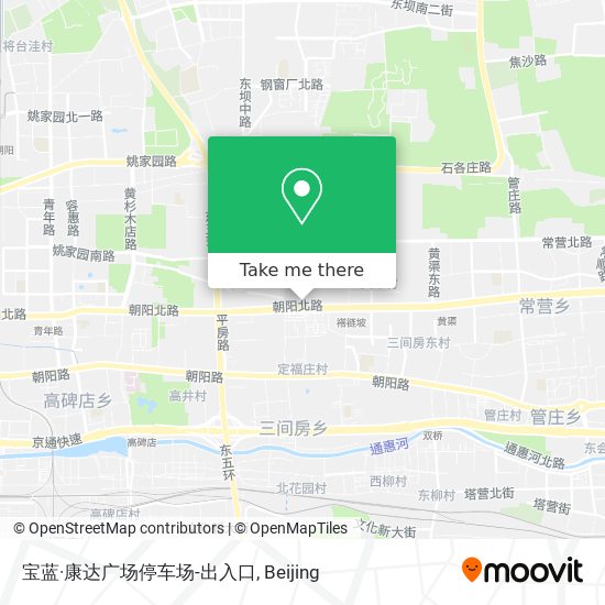 宝蓝·康达广场停车场-出入口 map
