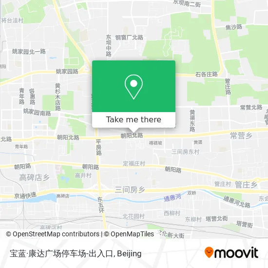 宝蓝·康达广场停车场-出入口 map