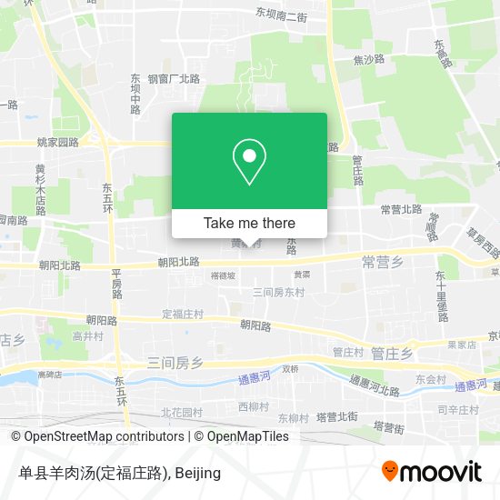 单县羊肉汤(定福庄路) map