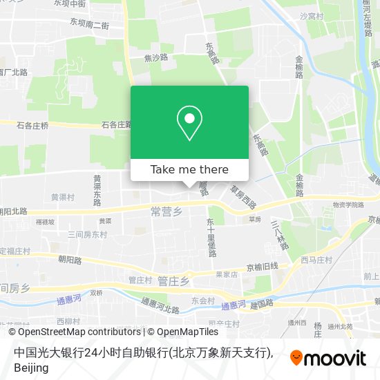 中国光大银行24小时自助银行(北京万象新天支行) map