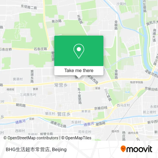 BHG生活超市常营店 map