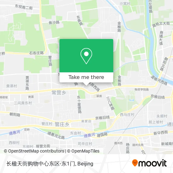 长楹天街购物中心东区-东1门 map