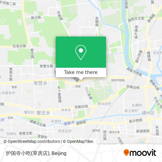 护国寺小吃(草房店) map