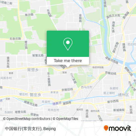 中国银行(常营支行) map