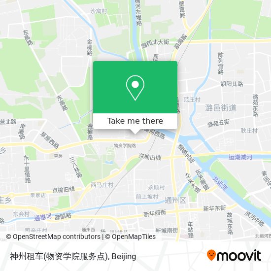 神州租车(物资学院服务点) map