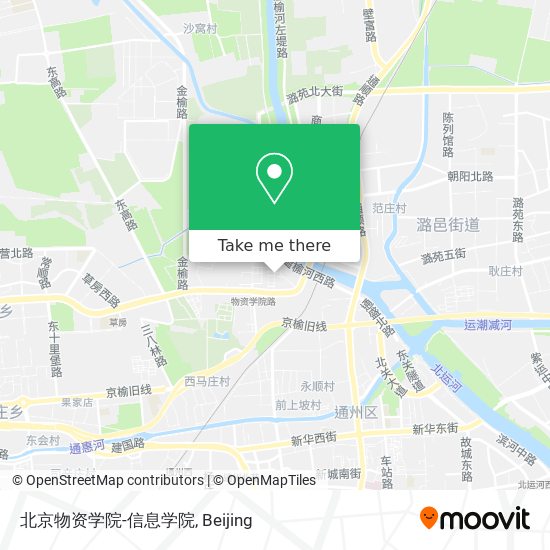 北京物资学院-信息学院 map