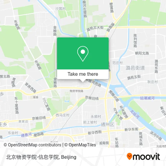 北京物资学院-信息学院 map