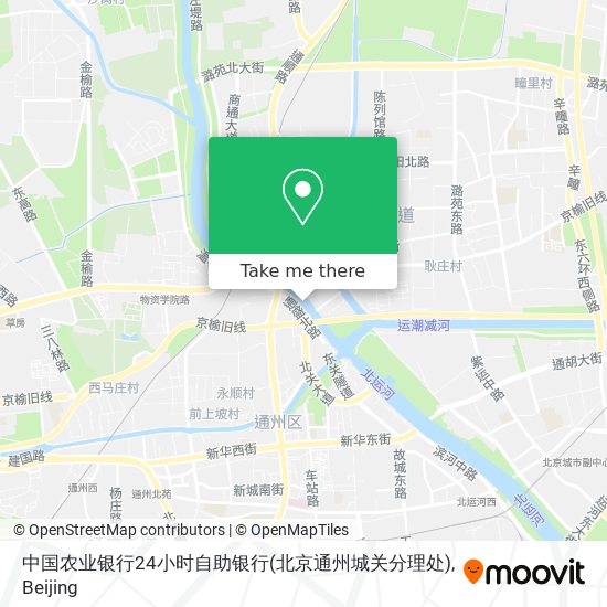 中国农业银行24小时自助银行(北京通州城关分理处) map