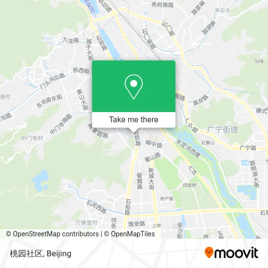 桃园社区 map