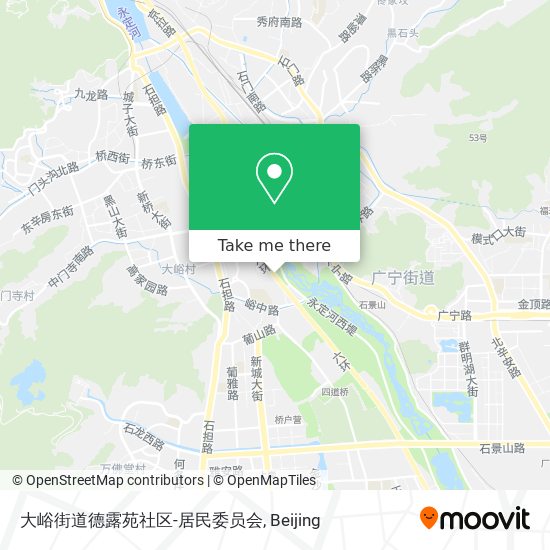 大峪街道德露苑社区-居民委员会 map