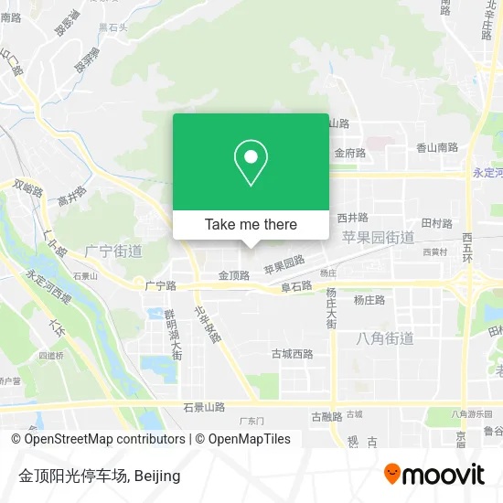 金顶阳光停车场 map