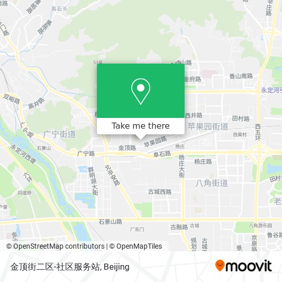 金顶街二区-社区服务站 map
