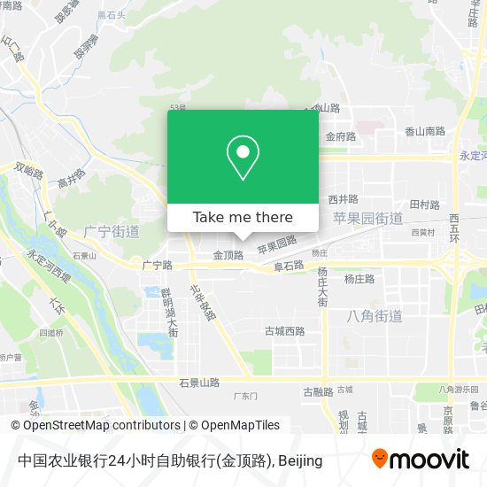 中国农业银行24小时自助银行(金顶路) map
