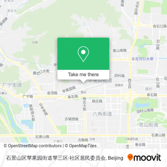 石景山区苹果园街道苹三区-社区居民委员会 map