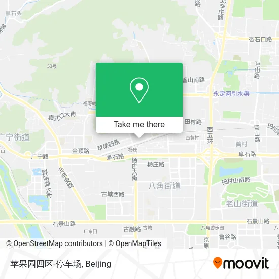 苹果园四区-停车场 map