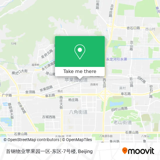 首钢物业苹果园一区-东区-7号楼 map