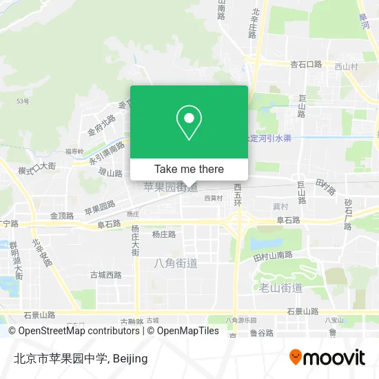 北京市苹果园中学 map