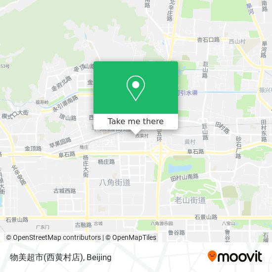 物美超市(西黄村店) map