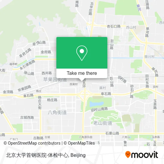北京大学首钢医院-体检中心 map