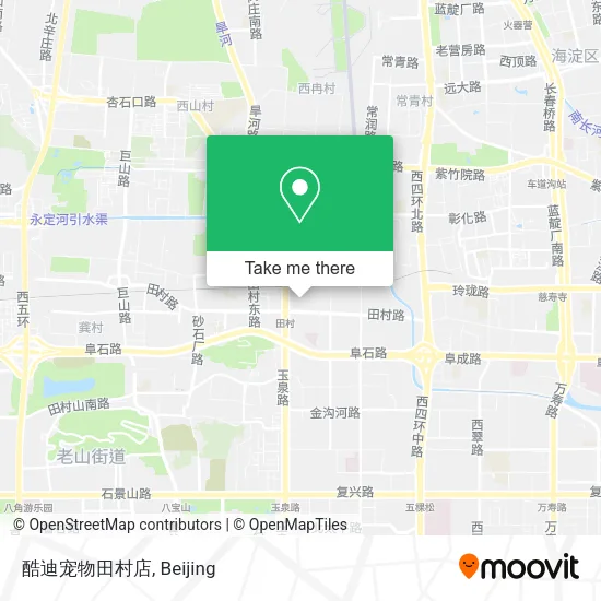 酷迪宠物田村店 map