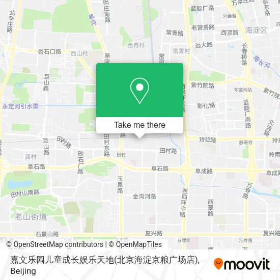 嘉文乐园儿童成长娱乐天地(北京海淀京粮广场店) map