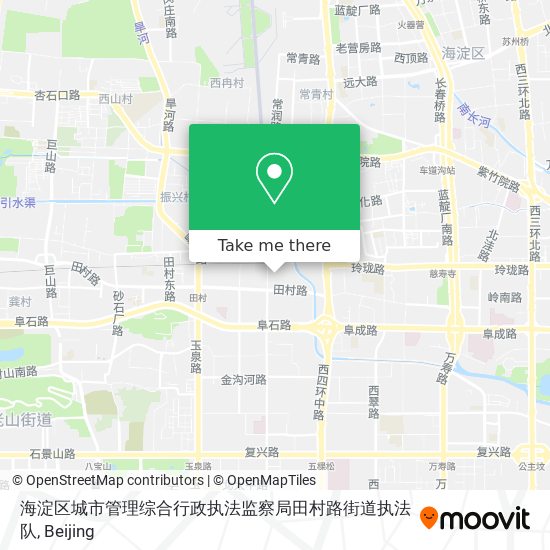 海淀区城市管理综合行政执法监察局田村路街道执法队 map