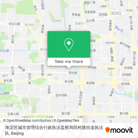 海淀区城市管理综合行政执法监察局田村路街道执法队 map