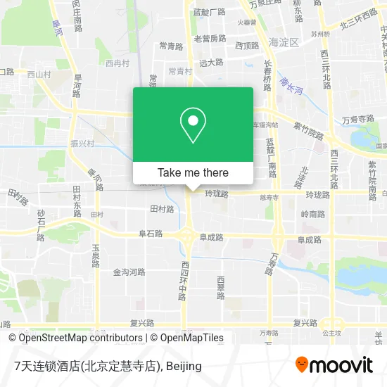 7天连锁酒店(北京定慧寺店) map
