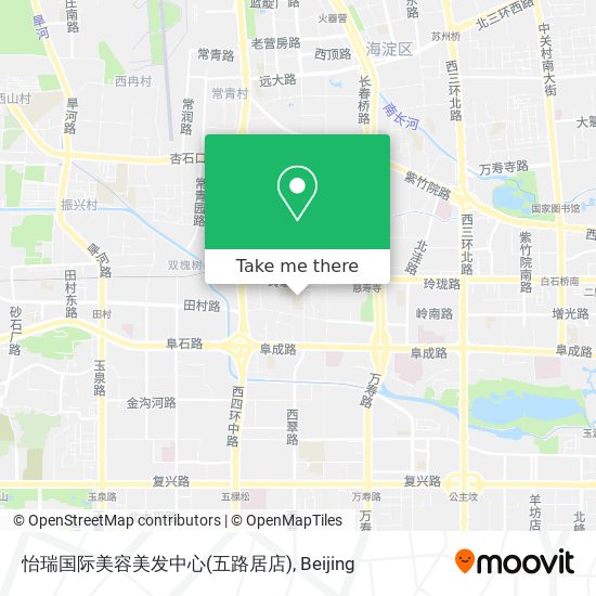 怡瑞国际美容美发中心(五路居店) map