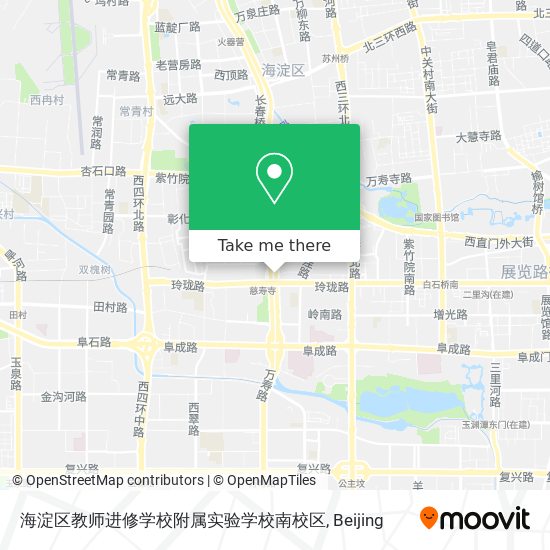 海淀区教师进修学校附属实验学校南校区 map