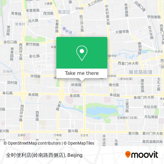 全时便利店(岭南路西侧店) map