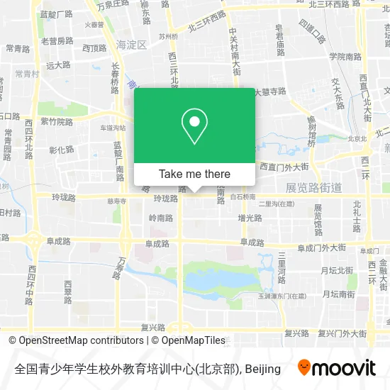 全国青少年学生校外教育培训中心(北京部) map