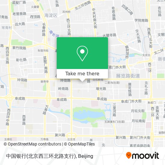中国银行(北京西三环北路支行) map