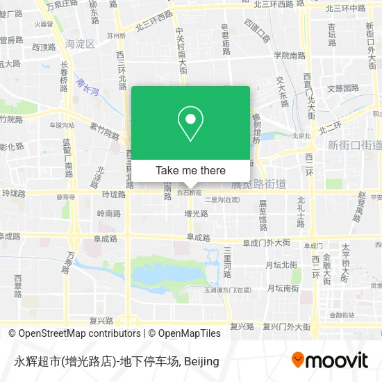 永辉超市(增光路店)-地下停车场 map