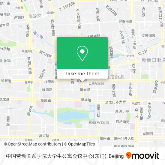中国劳动关系学院大学生公寓会议中心(东门) map