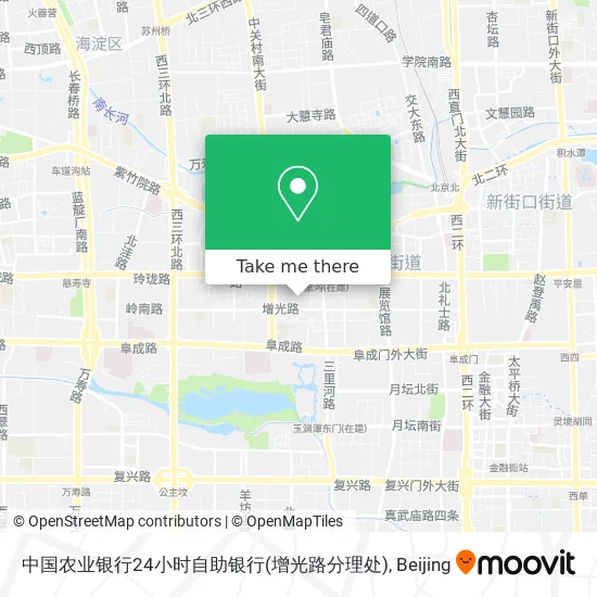 中国农业银行24小时自助银行(增光路分理处) map