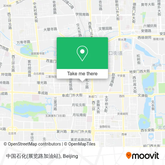 中国石化(展览路加油站) map