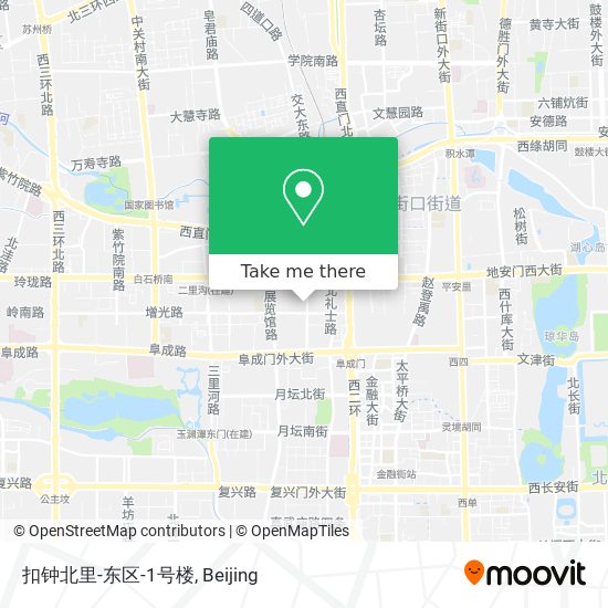 扣钟北里-东区-1号楼 map