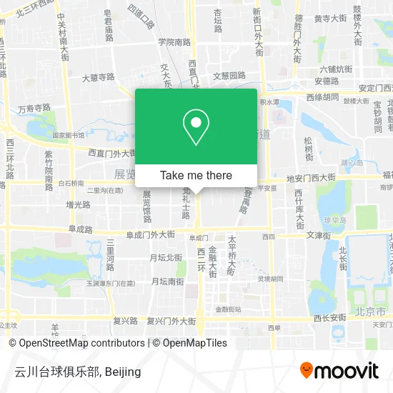 云川台球俱乐部 map