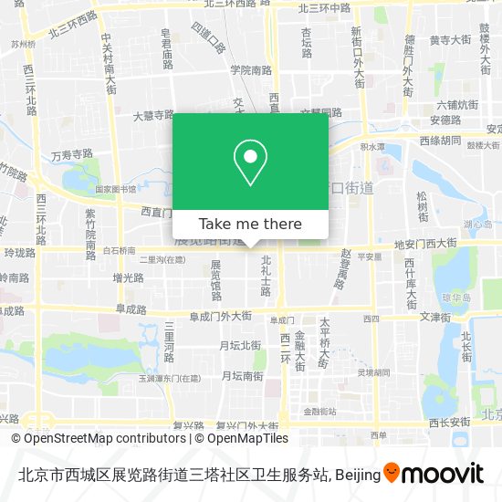 北京市西城区展览路街道三塔社区卫生服务站 map