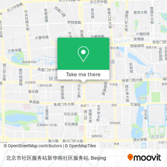 北京市社区服务站新华南社区服务站 map
