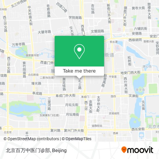 北京百万中医门诊部 map