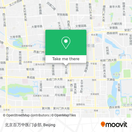 北京百万中医门诊部 map