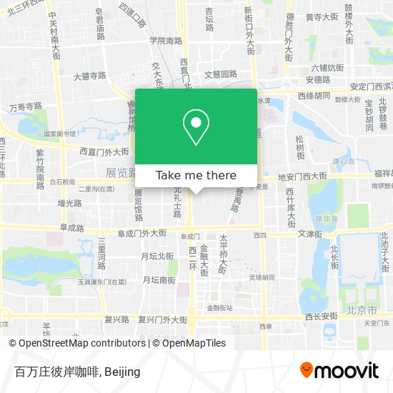 百万庄彼岸咖啡 map