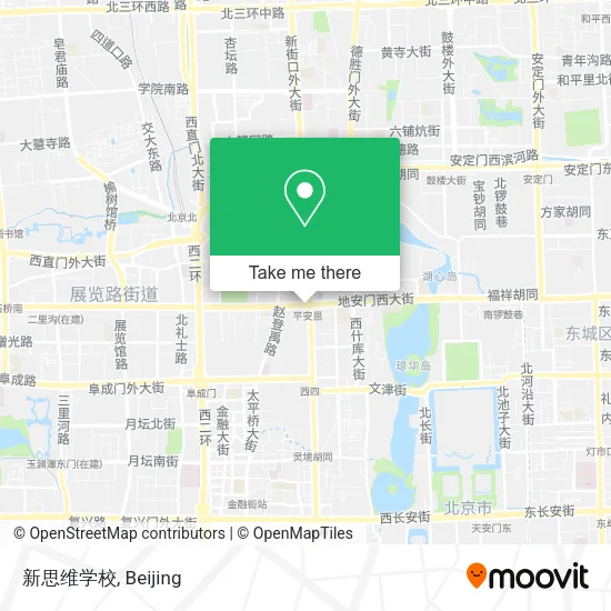 新思维学校 map
