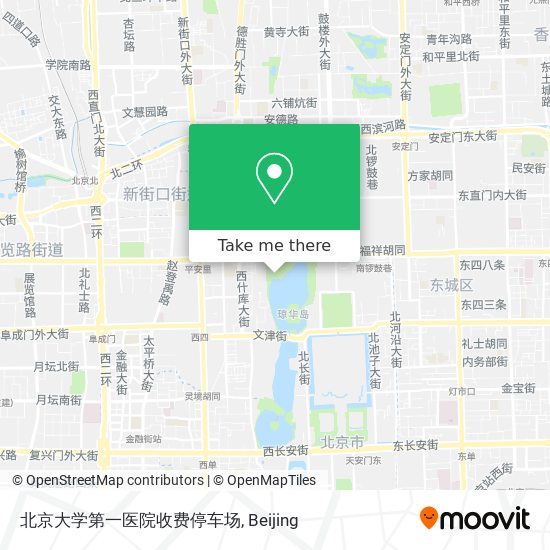 北京大学第一医院收费停车场 map